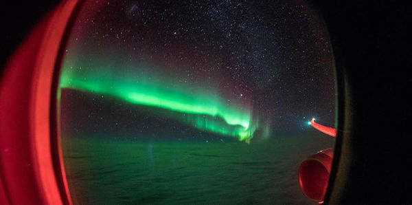 Southern Lights by Flight 